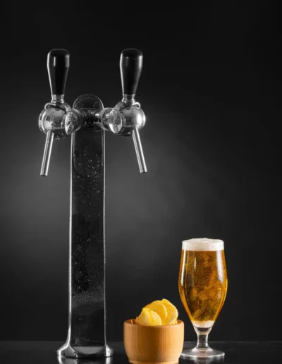 Exemple de tireuse à bière à 2 becs