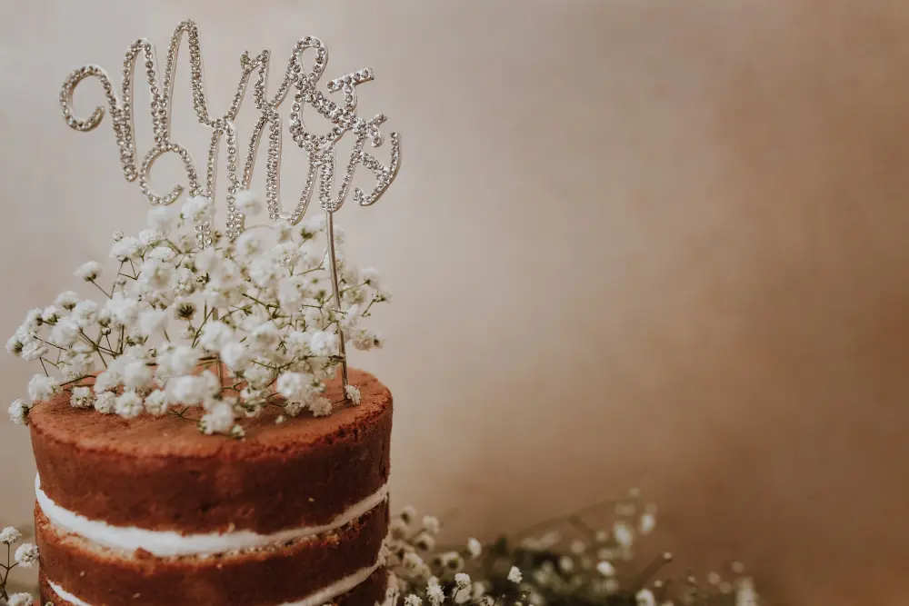 Gâteau pour la célébration d'un anniversaire de mariage